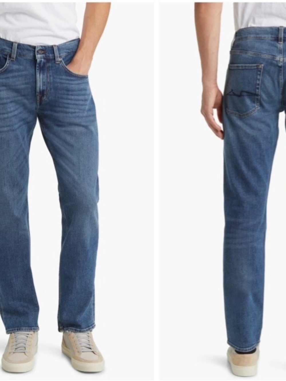 7 For All Mankind Men's Classic “The Straight” Leg Jeans size 38